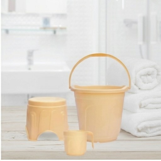 3 pcs Plastic Bath Set | Balti set | 30 Liter Bucket